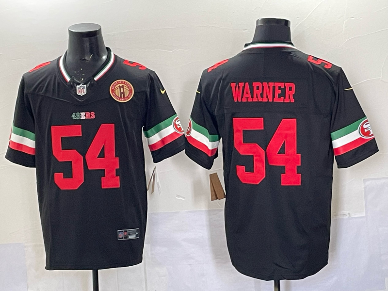 Men 2026 San Francisco 49ers #54 Warner black Nike Limited NFL Jersey 0401007->->NFL Jersey